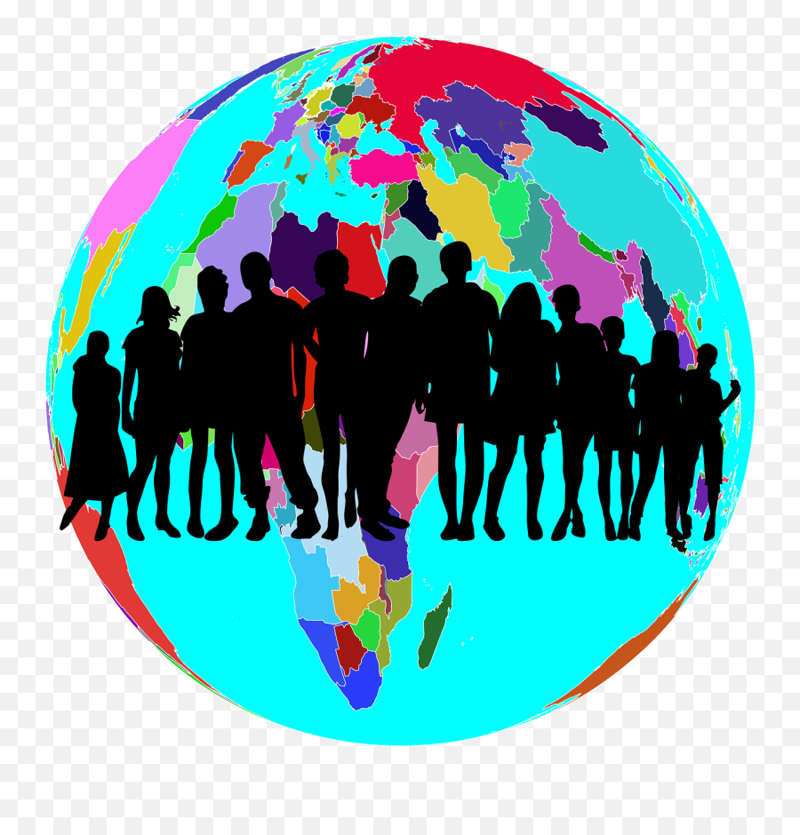 Diversity Earth Family Africa Art - Crowd Of People Transparent Emoji,Keyboard Emojis Faces