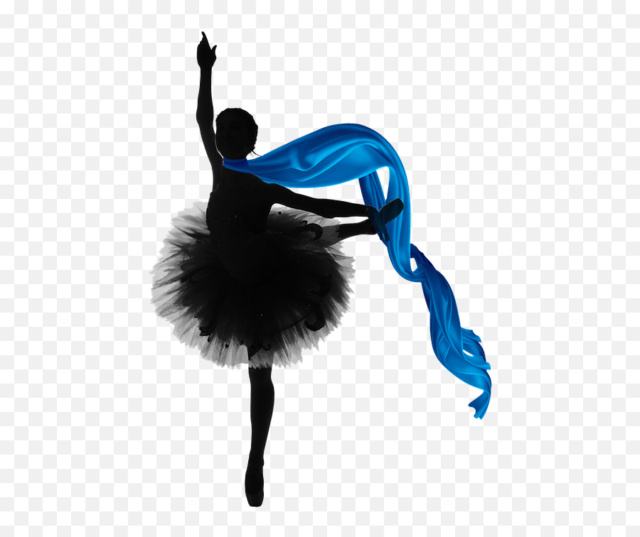 Ballet Dance Ballerina - Scarf Silhouette Png Emoji,Ballerina Emoji Costume
