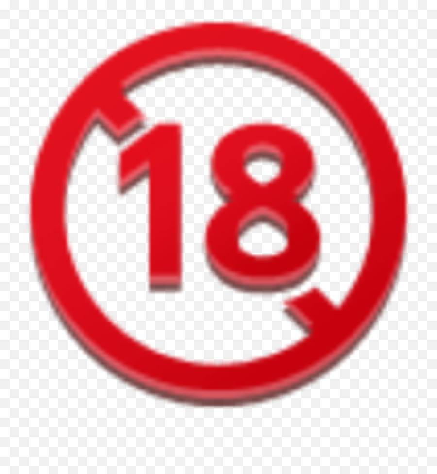 Nounder18 18 Stop Sign Red Under18 - Circle Emoji,Stop Sign Emoji