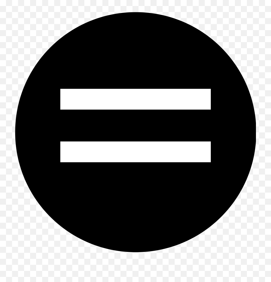 Equal Symbol Clipart - Equality Black And White Emoji,Equal Sign Emoji