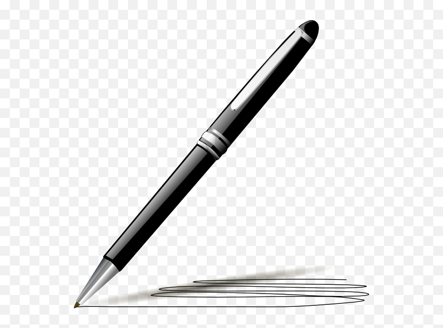 Stylish Pen Clip Art At Clker Vector Clip Art - Clipartix Pen Clipart Png Emoji,Emoji Pens