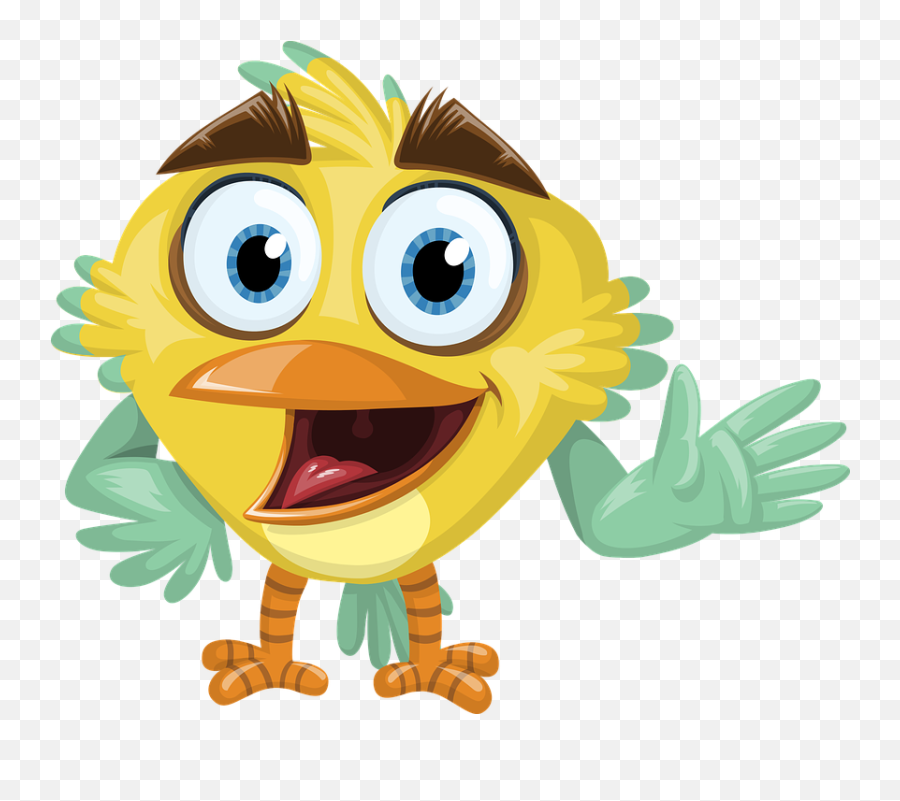 Bird Feather Beak - Hello Clipart Animated Emoji,Bird Emoticon