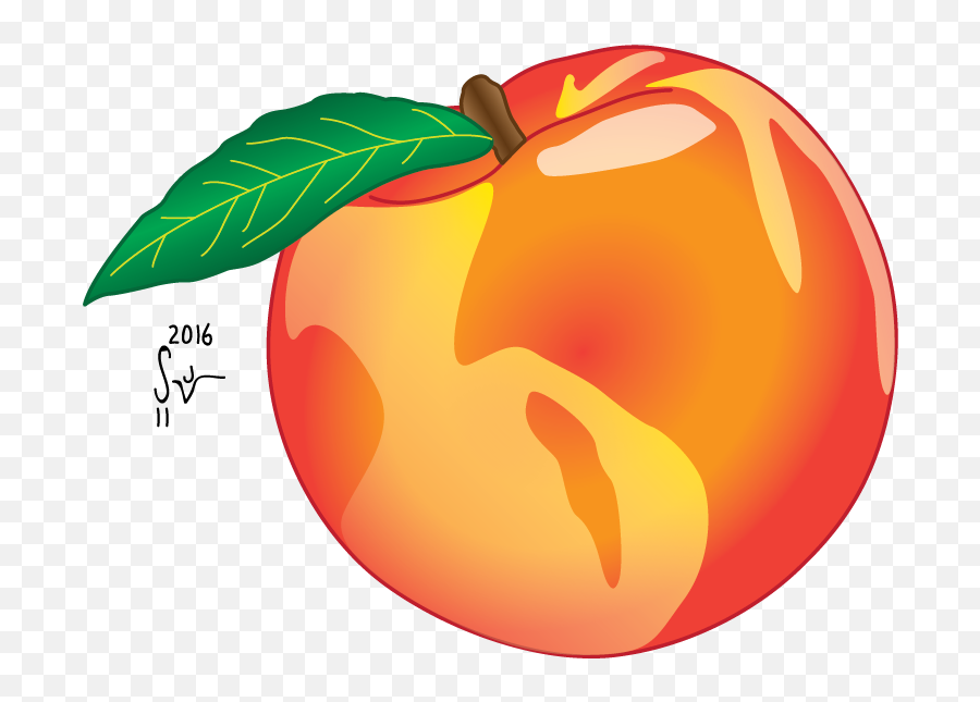 Peach Drawing - Mcintosh Emoji,Peach Emoji Vector