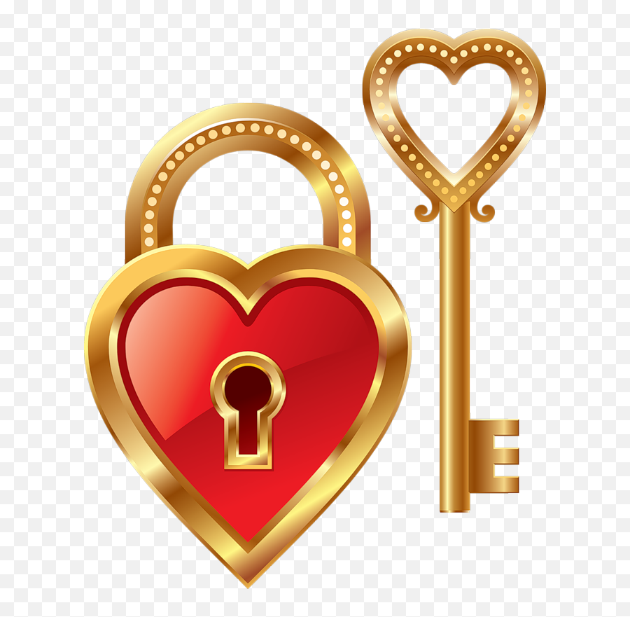 Lock Clipart Lock And Key Picture - Heart And Key Clipart Emoji,Lock And Key Emoji
