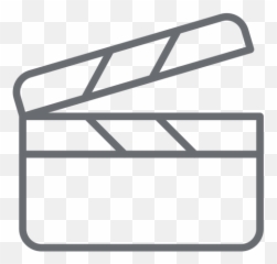 Claquete Png - Clapperboard White Emoji