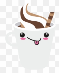 Tongue Out Kawaii Face Coffee - Transparent Png U0026 Svg Vector Cute Cup Coffee Emoji,Bubble Tea Emoji