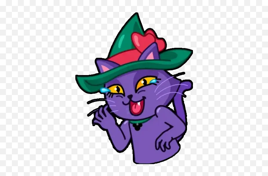 Witch Cat Stickers For Whatsapp - Cartoon Emoji,Witch Emoji Android