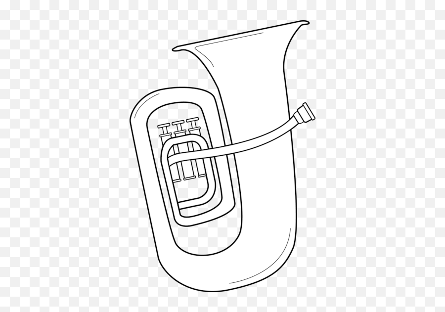 Tuba Clip Art - Clip Art Library Tuba Clipart Black And White Emoji,Tuba Emoji