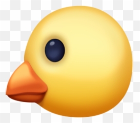 Easter Yellow Rubber Ducky Bird For - Emoji Poussin Apple,Baby Chicken Emoji