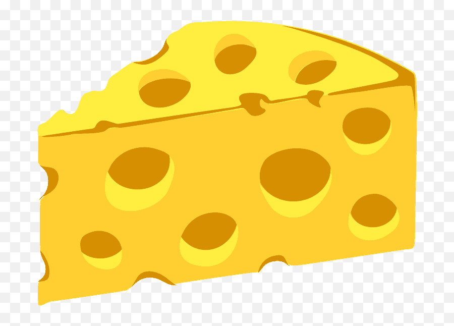 Cheese Wedge Emoji Clipart - Transparent Cheese Clipart,Cheese Emoji