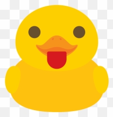 Free Duck emoji tounge PNG with Transparent Background - Emoji