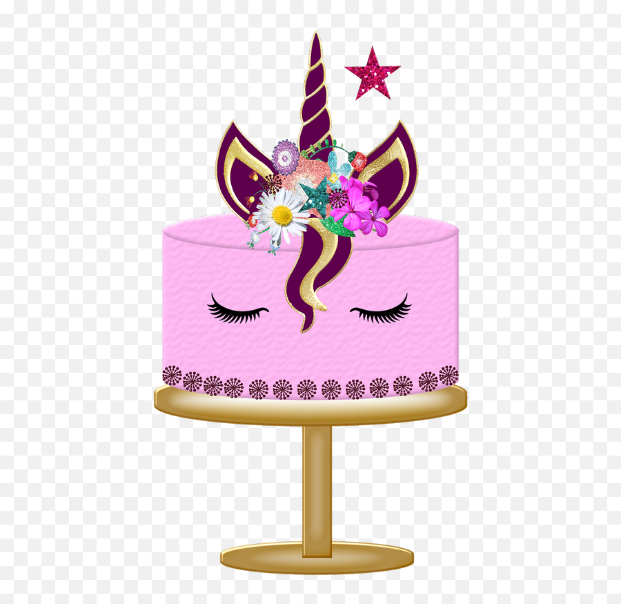 Unicorn Cake Pink Unicorn - Pastel Unicornio Png Emoji,Unicorn Emoji Cake