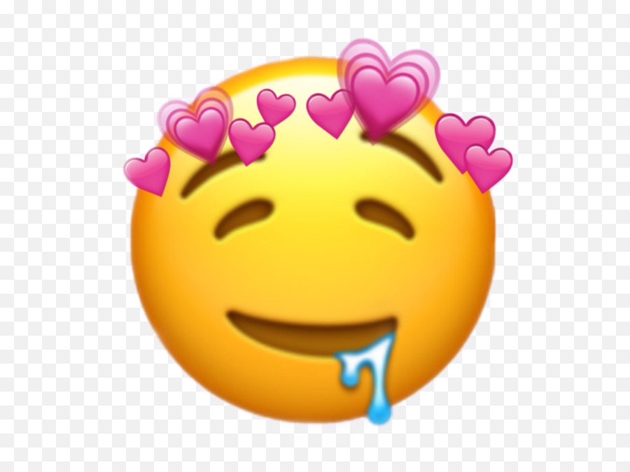 My 2019 Emoji Sticker Challenge - Drooling Emoji With Heart Eyes,Upside Down Heart Emoji