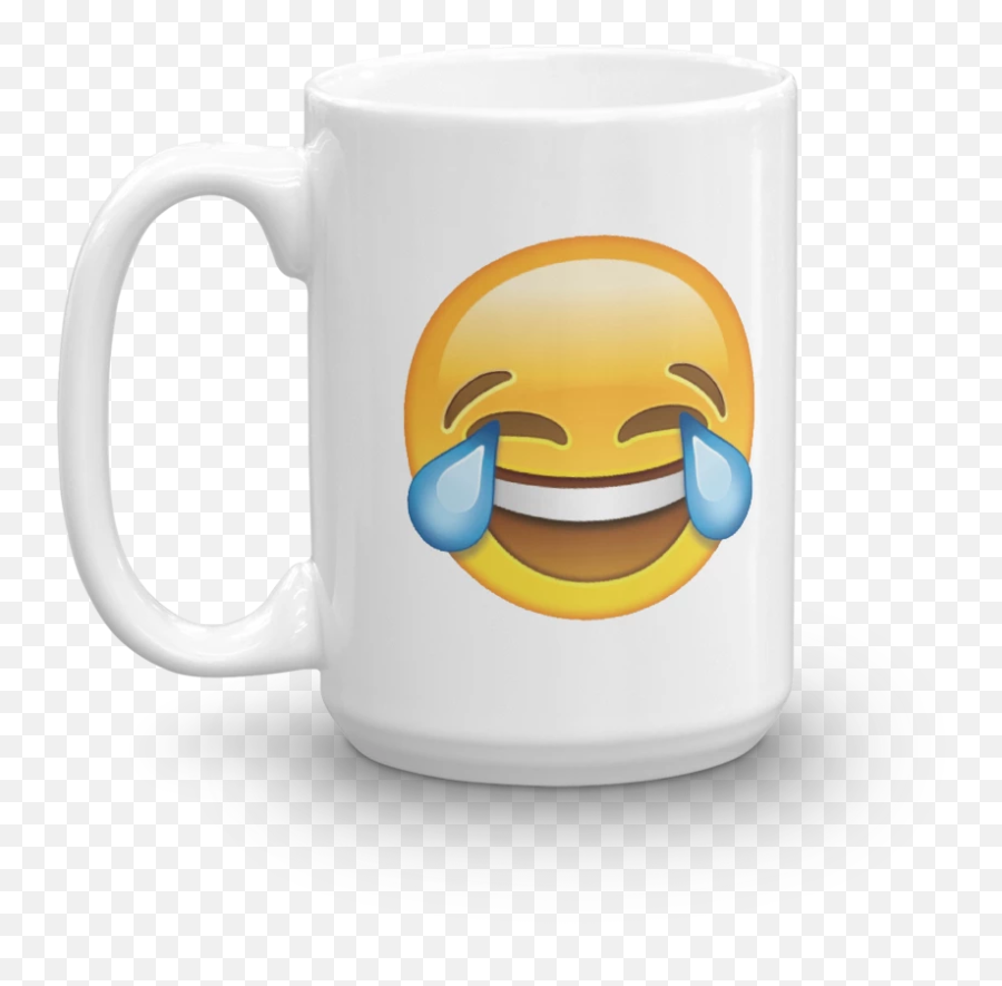Quality Crying Laughing Emoji Mug - Emoji Skrattar Så Jag Gråter,Microwave Emoji
