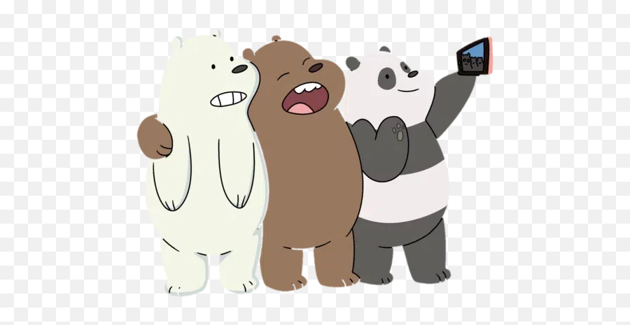 We Bear Bears Whatsapp Stickers - Stickers Cloud Oso Panda Oso Pardo Oso Polar Emoji,Emoji Bears