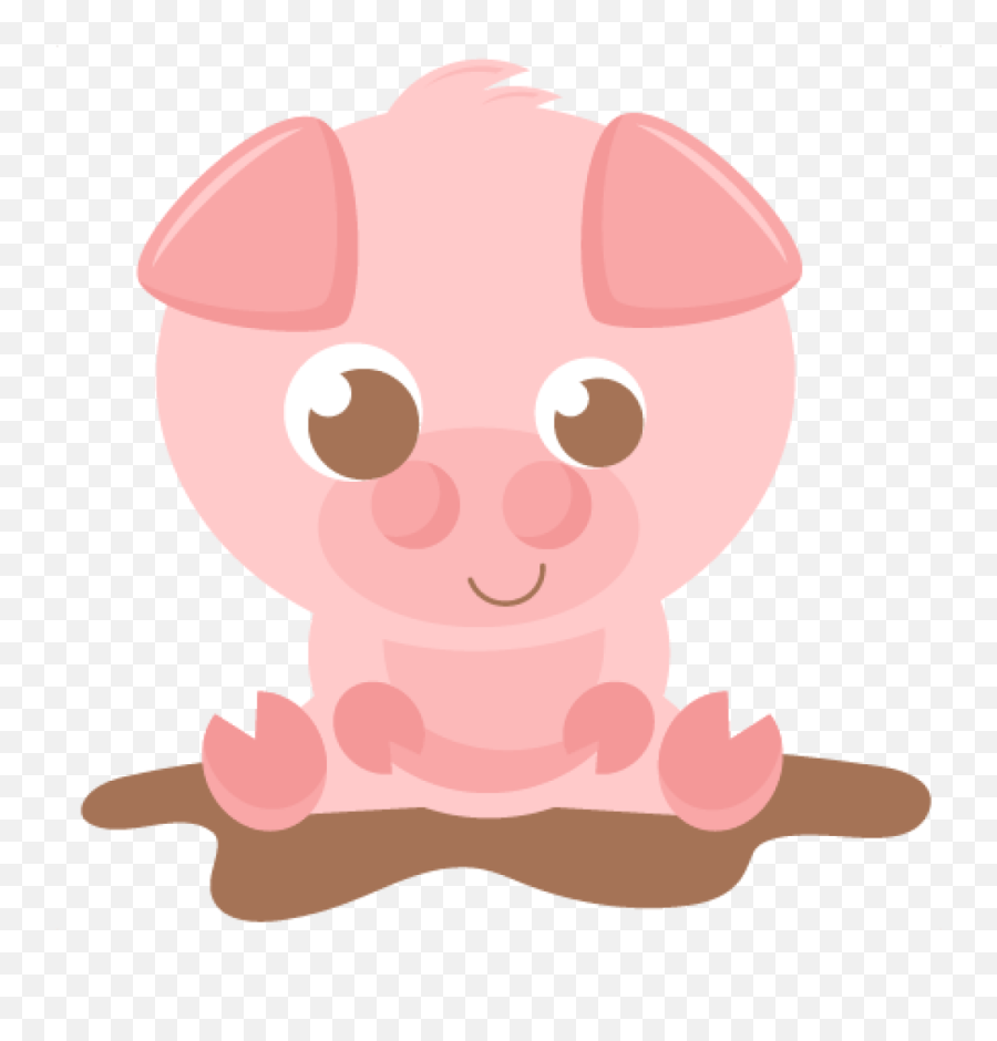 Baby Pig Cartoon Png Transparent Png - Cute Pig Clipart Emoji,Flying Pig Emoji