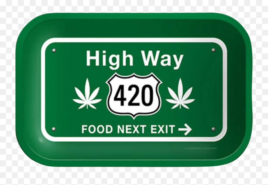 High Way 420 Rolling Tray - Humphrey School Emoji,Highway Emoji
