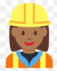 Twemoji2 1f477 - Engineer Emoji,Laughing So Hard Emoji
