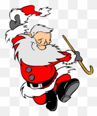 Christmas Holiday Clip Art Santa Clause - Dancing Cartoon Emoji