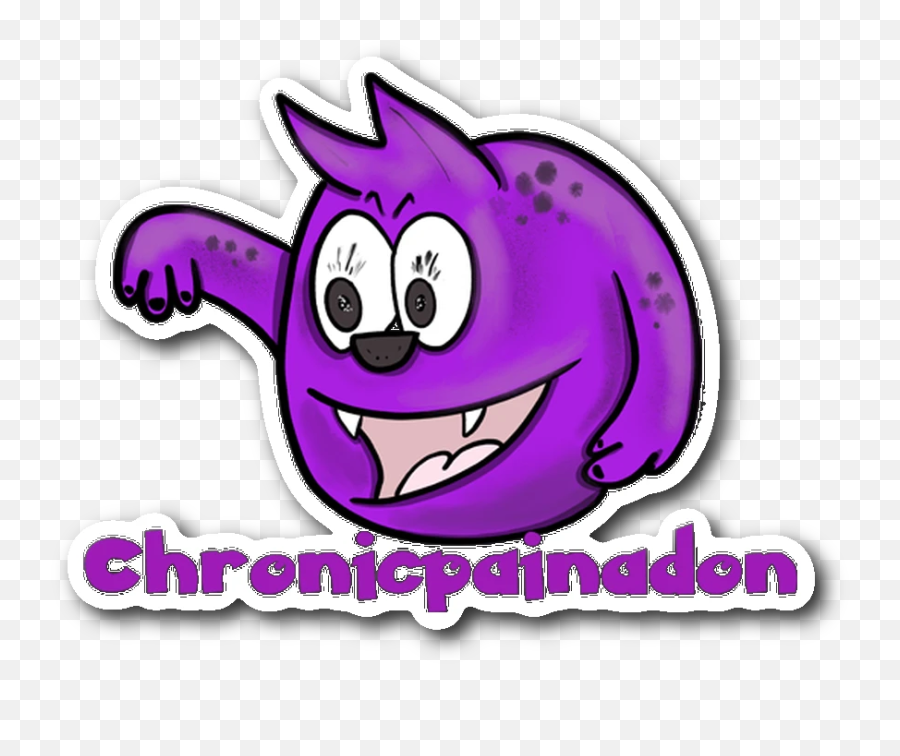 Chronic Pain Monster Sticker - Cartoon Emoji,Cookie Monster Emoticon