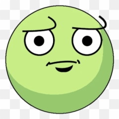 Smiley Faces - Cartoon Green With Envy Emoji