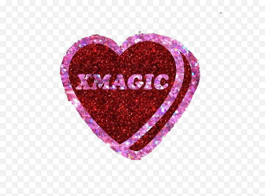 Sparkly Heart Blingee Magic - 1990s Emoji,Pink Sparkly Heart Emoji