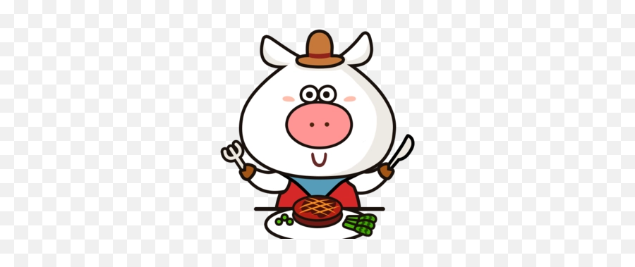 Piggy Sticker - Cartoon Emoji,Cute Pig Emoji