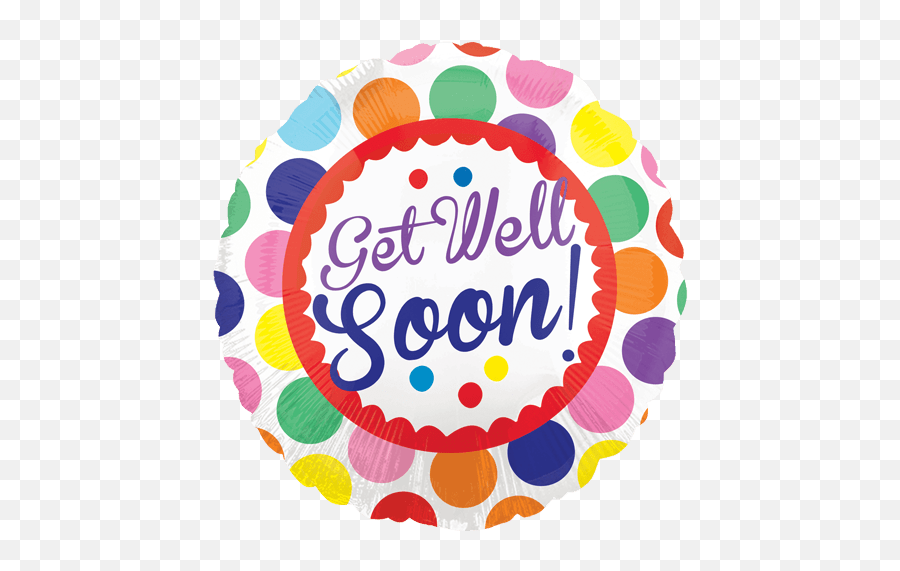 Transparent Get Well Soon Hd - Get Well Soon Foil Balloon Emoji,Get Well Soon Emoticon For Iphone