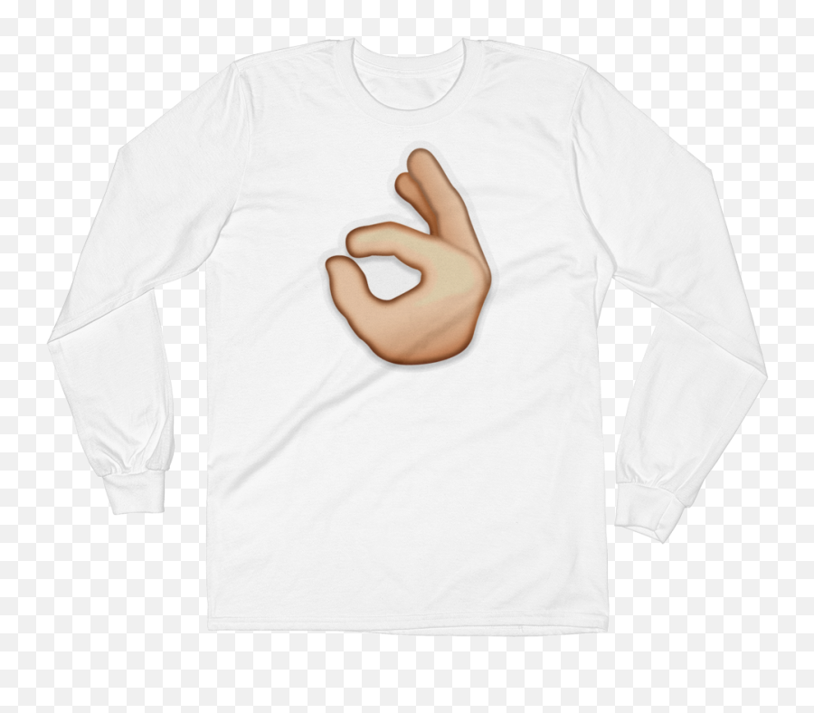 Emoji Long Sleeve T,Sign Language Emoji