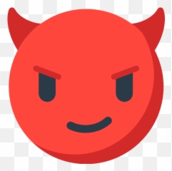 See No Evil Emoji Transparent Png Clipart Free Download - Face With Horns