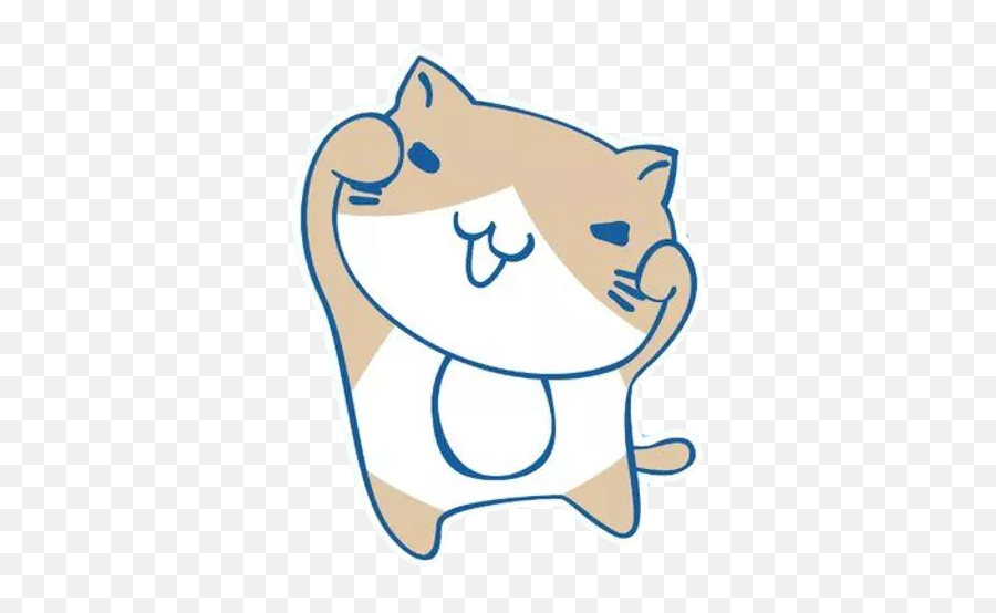 Happy Cat Stickers For Whatsapp - Cartoon Emoji,Happy Cat Emoji