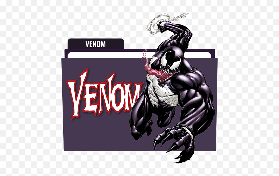 Venom Cartoon Folder Icon Free Download - Gene Simmons Venom Emoji,Venom Emoji