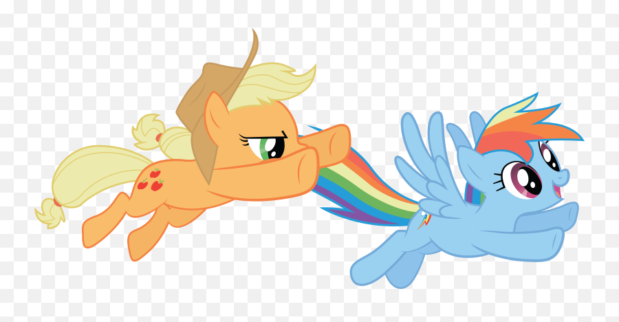 Which Pegasus Is The Better Flyer - Fim Show Discussion Applejack Flying Emoji,Dunce Emoji