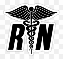 Red Nurse Symbol Clipart - Black Registered Logo Emoji