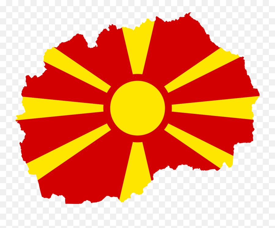 Flag Map Of North Macedonia - Macedonia Map And Flag Emoji,Lesbian Flag Emoji