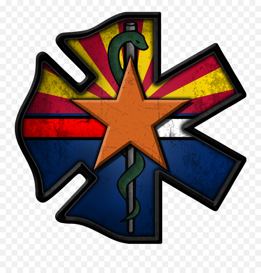 Arizona Decal - First Responder Flag Tattoo Emoji,Arizona Flag Emoji