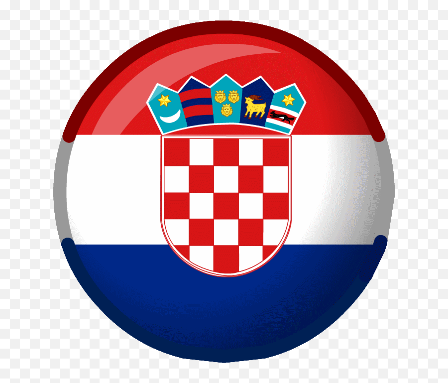 Croatia Flag Coloring Page - Croatia Flag Ball Png Emoji,Flag Emoticons