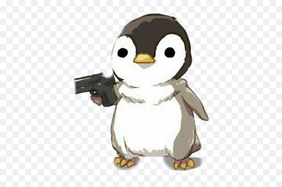 Penguin Gun Brutal Gangster - Transparent Penguin With A Gun Emoji,What Happened To The Gun Emoji
