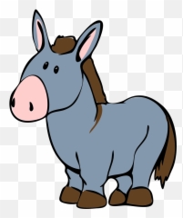 Donkey Cartoon Royalty - Transparent Background Cartoon Donkey Png Emoji,Donkey Emoji Facebook