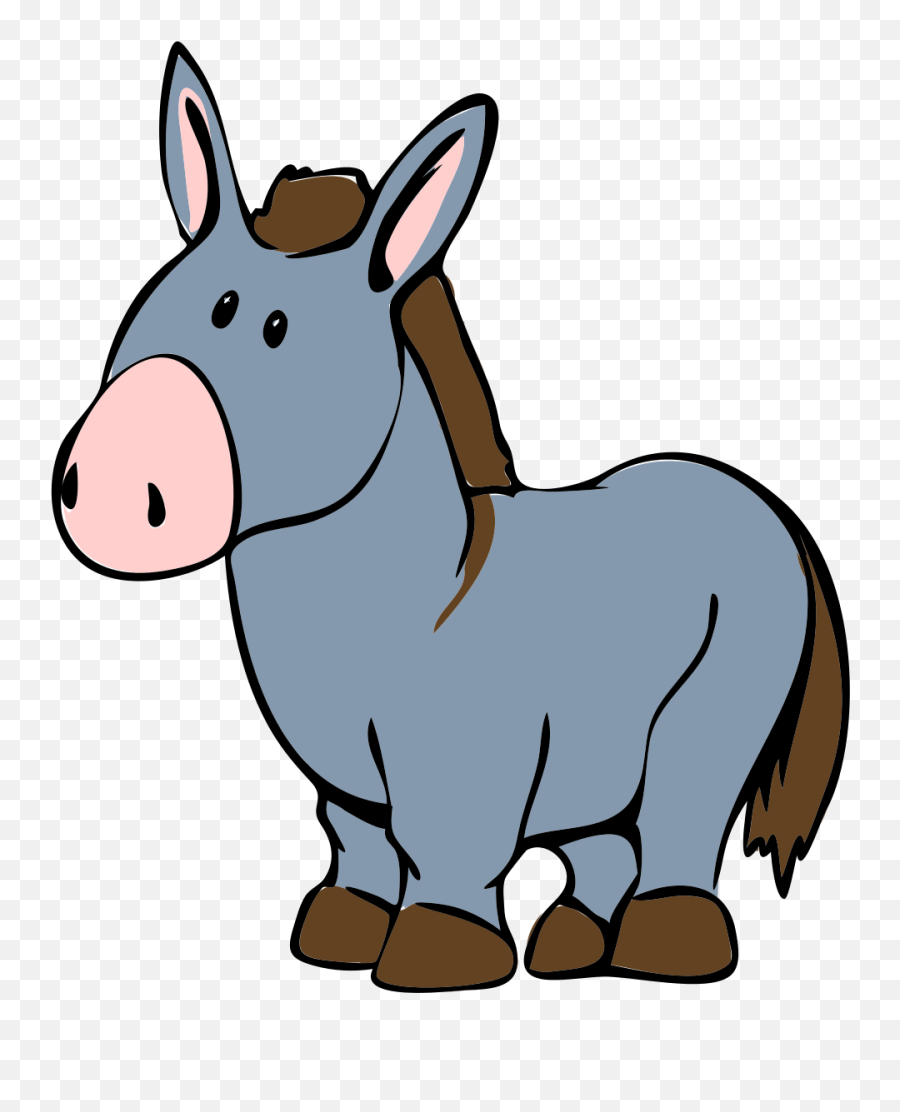 Donkey Cartoon Royalty - Transparent Background Cartoon Donkey Png Emoji,Donkey Emoji Facebook