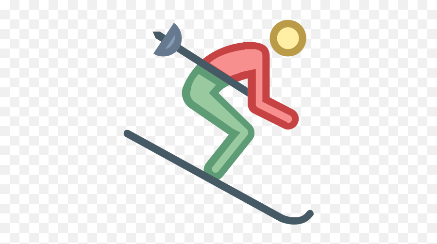 Skiing Icon - Clip Art Emoji,Skiing Emoji