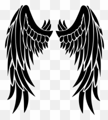Demon Clipart Devil Wing Transparent Free - Angel Tattoo Png Emoji