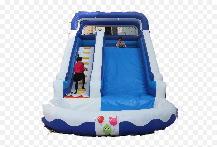 Waterball Pool Inflatable Slide - 8m Inflatable Emoji,Emoji Pool