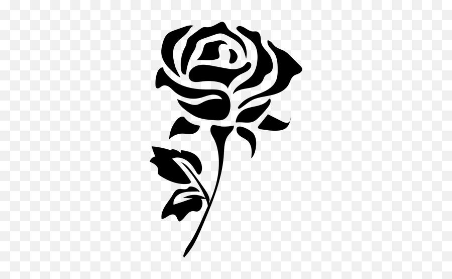 Free Transparent Flower Png Download - Vector Rose Silhouette Png Emoji,Flower Emoji Vector