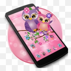 Rosa Night Owl Theme - Mobile Phone Emoji,Owl Emojis For Android