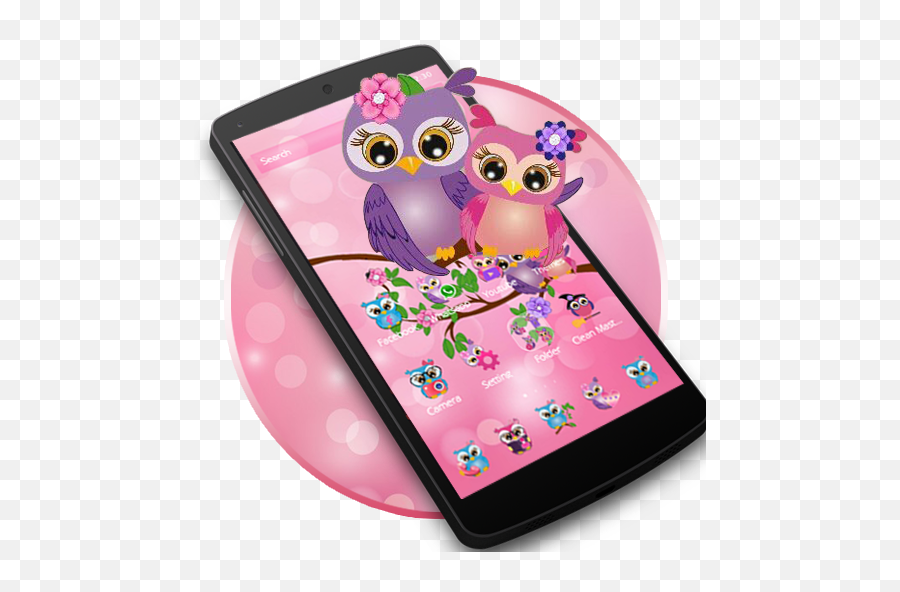 Rosa Night Owl Theme - Mobile Phone Emoji,Owl Emojis For Android