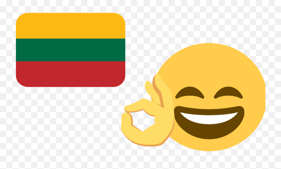 Download Hd Ok Lithuania Discord Emoji - Smiley,Transparent Ok Emoji