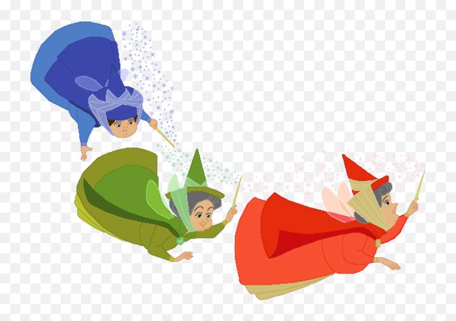 Princess Aurora Maleficent Sleeping Beauty Fairy Godmother - Sleeping Beauty Fairies Png Emoji,Fairy Emoji