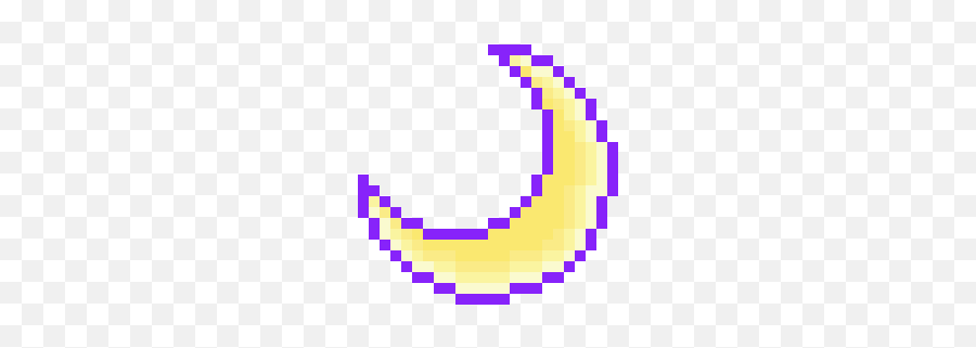 Moon - Puppet Pixel Art Emoji,Crescent Moon Emoticon