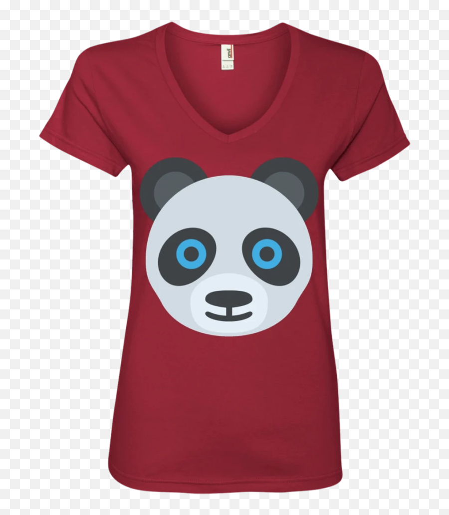 Panda Face Emoji Ladies V - Snoopy Navideño Camisetas,:v Emoji